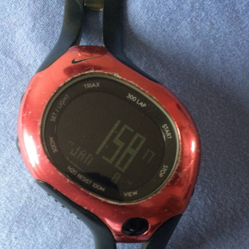 Relogio Da Marca Nike Rosado Com Pulseira De Couro