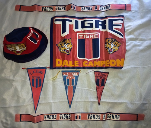 Banderines Bandera Y Vinchas Club Tigre Futbol  Cod 1tg