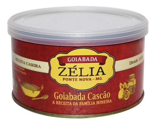 Goiabada Cascão Cremosa Mineira Lata Sem Glúten 400gr Zélia