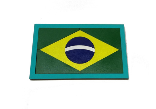 Quebra Cabeça Bandeira Do Brasil - 9 Peças