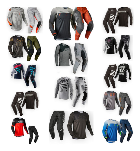 Traje Motocross Enduro Bmx Dh Velo Arena - Pantalón Y Jersey