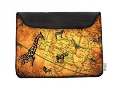 Funda Notebook 14 /15 Antique Map Neoprene 3mm Bags C