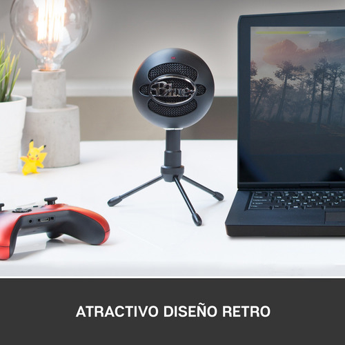 Logitech Blue Snowball Ice Micrófono Condensador Usb Negro