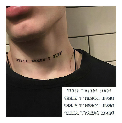 Delicado tatuaje temporal para tarjetas, dedos y manos, frase en color, 3 frases