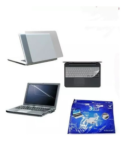 Protector De Laptop 3 En 1 Pantalla + Skin + Teclado 14.6 