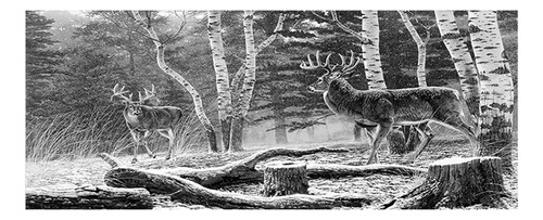 Calcomanía Gráfica De Deer Forest Para Ventana Trasera Para