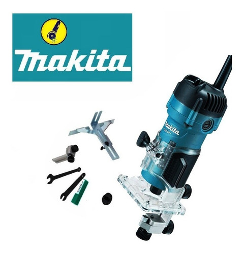 Imagen 1 de 1 de Fresadora Router Tupí Rebajadora 6mm 1/4' 530w Makita M3700b