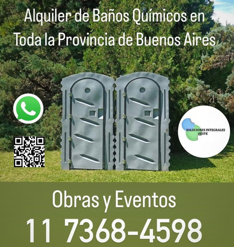 Alquiler De Baños Químicos Portátiles Para Obras Y Eventos