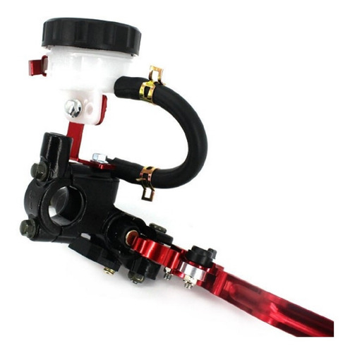 Kit Manete Vermelho Embreagem Freio Burrinho Motos Universal