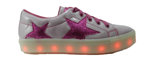 Zapatillas Plumita's C/glitter Luz Cargador Usb 2019