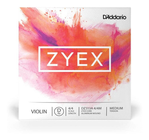 Corda Avulsa Para Violino Re D'addario Zyex Dz313a 4/4m