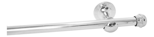 Varão para cortina simples 2 metros 19mm Casa Laura Enxovais super resistente luxuoso versátil ajustável estável durável instalação fácil design atraente aluminio cromado