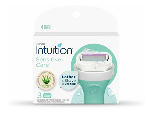 Repuesto Afeitadora Schick Intuition Sensitive Care 3 Pack