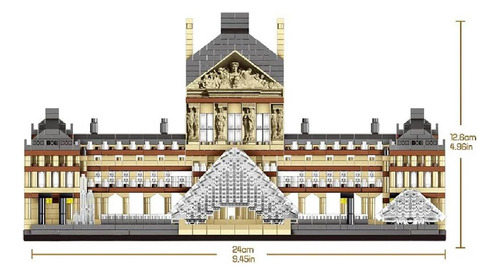Dovob Juego De Micro Bloques De Construcción De Louvre