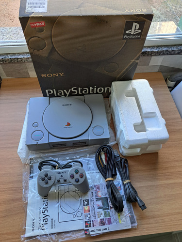 Playstation 1 Fat Ps1 Scph-1000 Modelo Lançamento Ps1 Top Cinza (Usado)