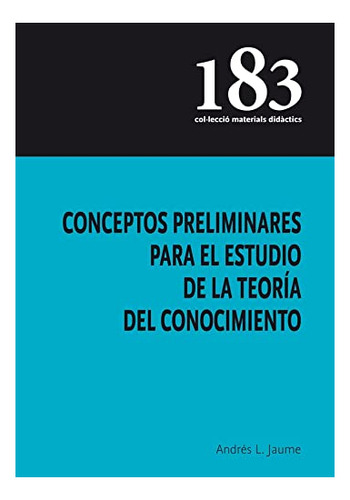 Libro Conceptos Preliminares Para El Estudio De La Teori De