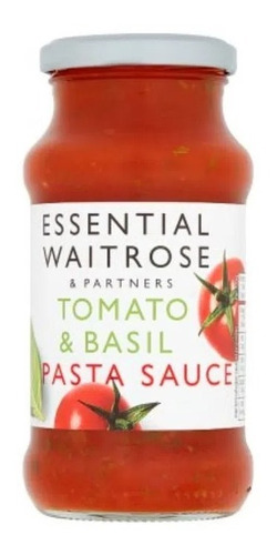 Salsa De Tomate Waitrose Albahaca Frasco 340 G