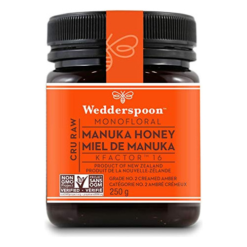 Miel Manuka Cruda 100% Wedderspoon Kfactor 16, 250g