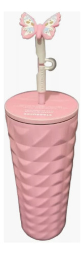 Vaso Starbucks C/straw Topper Sakura Cherry Blossom 710 Ml Rosa Claro