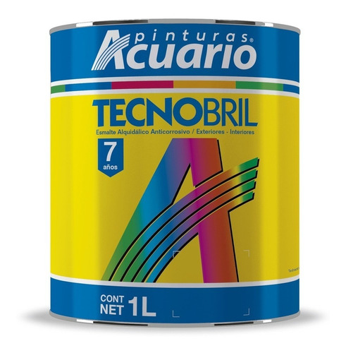 Pintura Esmalte Tecnobril Verde Fresco 1l Acuario Ev24510