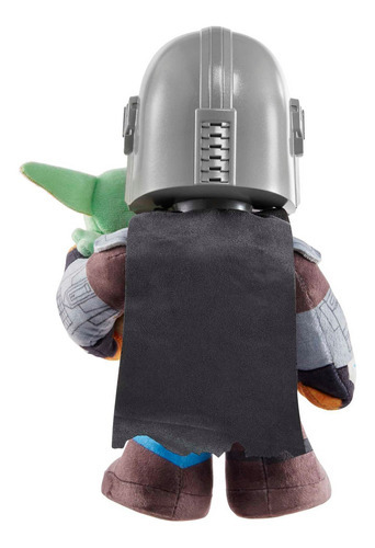 Star Wars Mandalorian e Grogu em pelúcia multicolorido