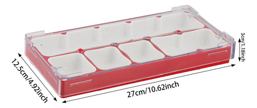 Bandeja Para Guardar Piezas De Movimiento De Reloj, Rojo