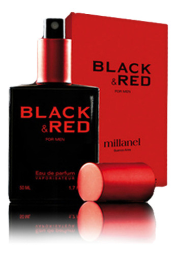 Perfume Black & Red For Men Eau De Parfum Masculino Millanel Volumen De La Unidad 50 Ml