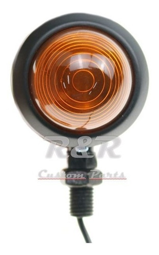 Pisca Seta Moto Custom, Cafe Bobber Universal Preto - Par