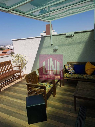 Cobertura Com 2 Dormitórios À Venda, 130 M² Por R$ 445.000,00 - Bangu - Santo André/sp - Co0954