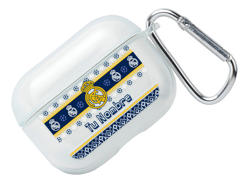 Funda Para AirPods Real Madrid Ugly Sweater Navidad Nombre