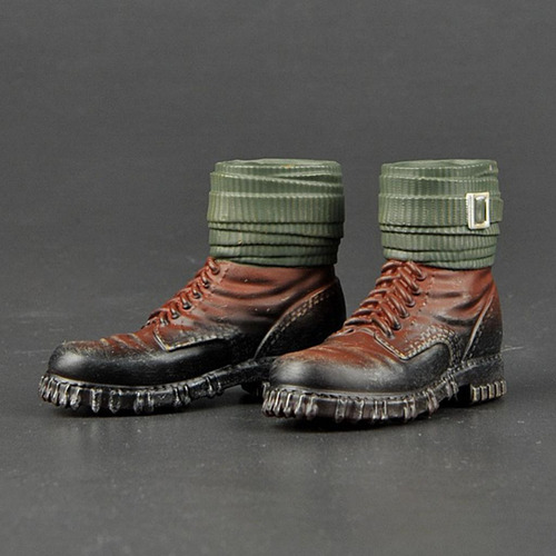 2 Pares De Botas Con Cordones De Soldado Alemán A Escala 1:6