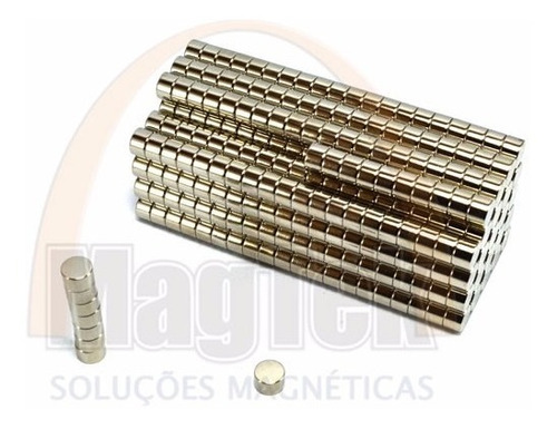 Imã De Neodímio/super Imã 8x5mm - 50 Peças