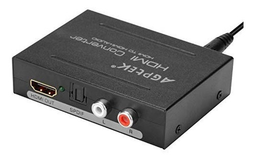 Divisor De Convertidor Hdmi Extractor Audio, Agptek Optical 