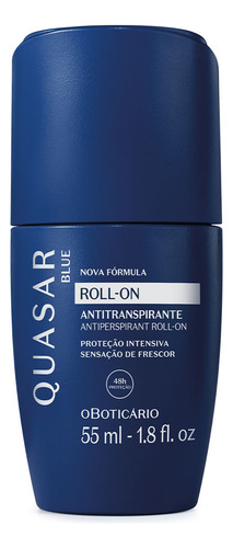Roll-on Boticário Masculino Feminino Fragrância Quasar Blue