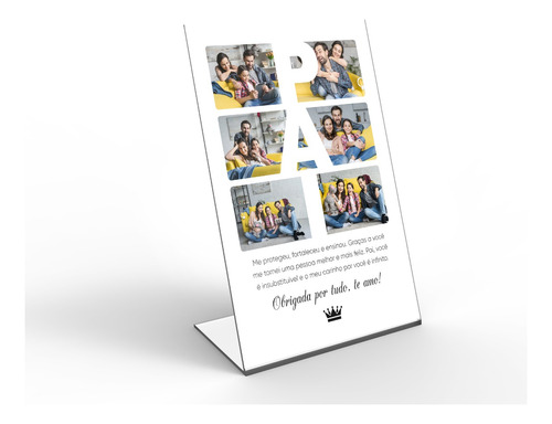 Display Top Personalizado Presente Dia Dos Pais 10x15cm Dp21