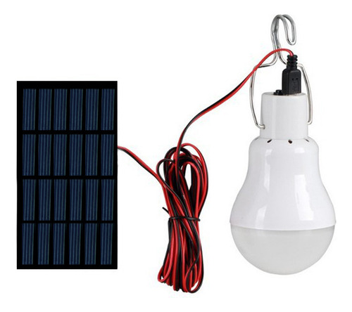 Bombilla Led Solar Portátil Focus Con Sola De 0,8 W