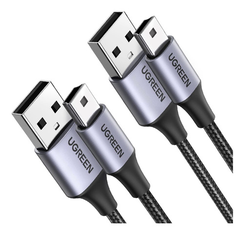 Cable Mini Usb, Paquete De 2 3,3 Pies  3,3 Pies Cable U...