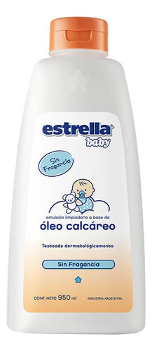 Óleo Calcáreo Estrella Baby Sin Fragancia 950 Ml (1 Un)