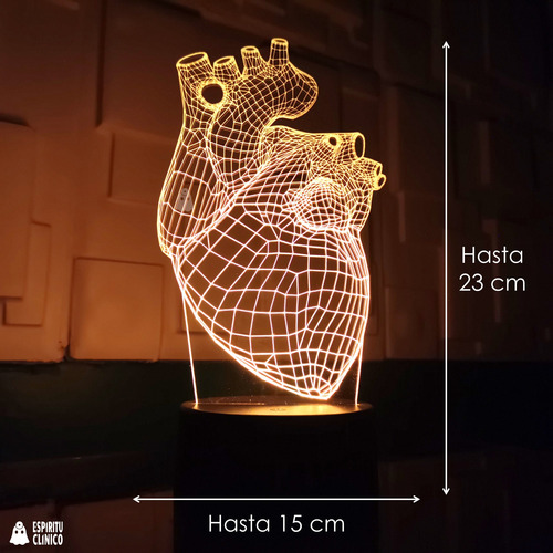 Lámpara Acrílica Molécula Adn 3d Genética Química 16 Colores