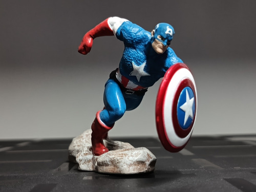 Figura Gashapon  Marvel Capitán América  Estatua Mini 