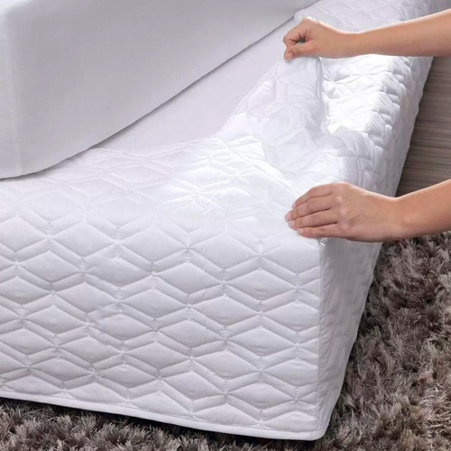 Saia Box Cama Solteiro Altenburg Easy Fit Ultrawave Branca Cor Branco