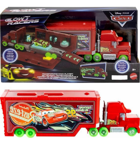 Cars Disney Pixar Camion Transformable Brilla En Oscuridad