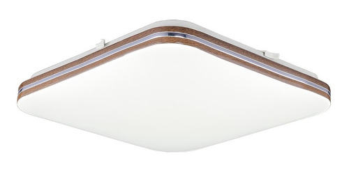 Plafon Moderno 32w Con 3 Tonos Led Shyla Madera L5732mc Mks 