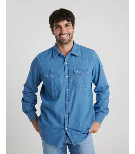 Camisas de jean hombre taverniti hotsell