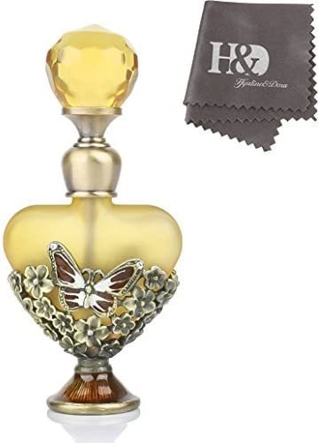 Imagen 7 de 9 de Botellas Yufeng - Frasco De Perfume Vintage De Peltre Y Vidr