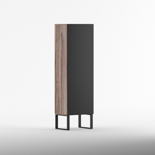 Mueble Aparador Vajillero Madera Moderno Alto - Vertical Color Negro