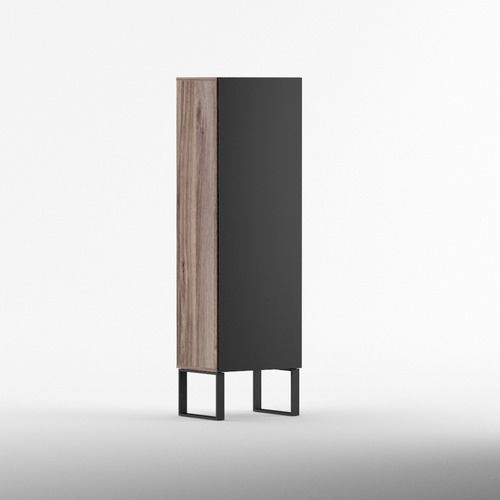  BallSellings Mueble Aparador Vajillero Madera Moderno Alto - Vertical Color Negro