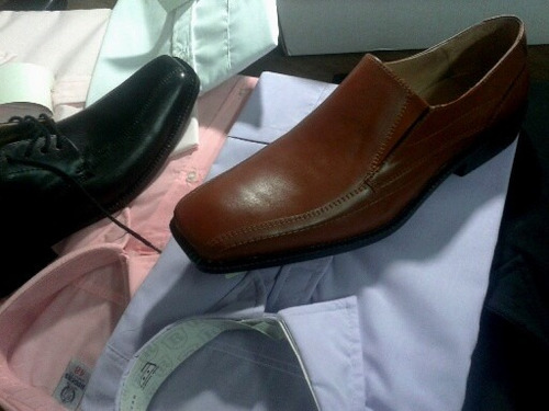 Oferton!!!! Zapatos De Cuero + Camisa O Pomada!!!