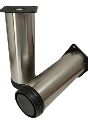 Imagen 2 de 4 de Pata De Acero Inoxidable 10cm Para Muebles O Camas