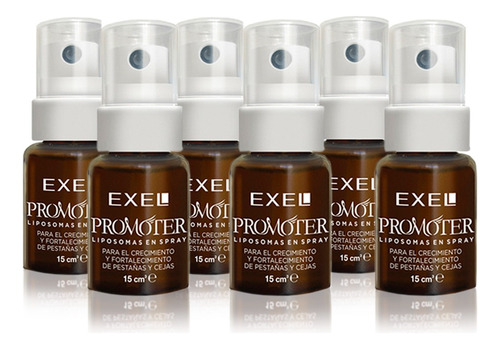 Promoter Pack Spray Estimula Crecimiento Pestañas Cejas 6u.